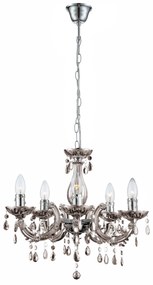 Toolight Toolight, stropné svietidlo 5xE14, EBT003-5CP, šedá, OSW-01255