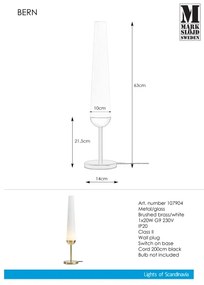 Markslöjd 107904 - Stolná lampa BERN 1xG9/20W/230V