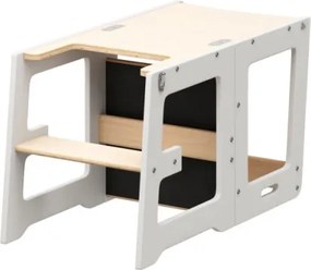 Učiaca veža 3v1 Mooby 35 naturálna / biela