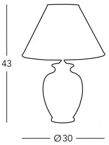 Kolarz 0014.73.7 - Stolná lampa BORDEAUX 1xE27/100W/230V