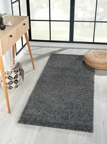 My Flair, Behúň My Shaggy dunkelgrau, 80x250, šedá, chodba / predsieň