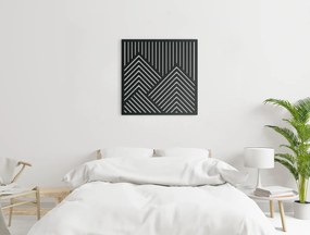 drevko Moderný obraz Vrcholovka Rozmer obrazu: 32,5 x 32,5 cm, Farba dekorácie: Čierna