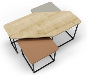 Konferenčné stolíky v súprave 3 ks 60x111,5 cm Zoya – Marckeric