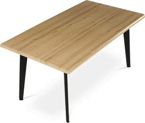 Jedálenský stôl HT-F4416 OAK divoký dub / čierny