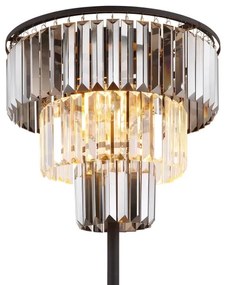 Globo 15695S - Stojacia lampa NAXIS 3xE27/40W/230V pr. 40 cm čierna