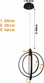 BERGE Stropná LED lampa Austin 36W CCT