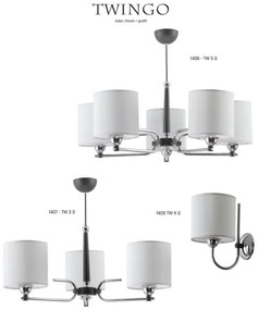 Jupiter 1409 - TW K G - Nástenné svietidlo TWINGO 1xE27/60W/230V