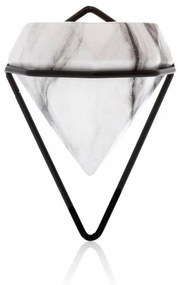 Nástenné kvetináče Semela biely mramor/čierne