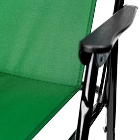 Skladacia kempingová stolička zelená