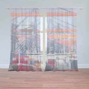 Sablio Záclony Lode v prístave: 2ks 150x250cm