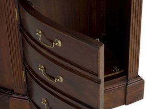 furniture-nabytek.cz - Masívny písací stôl Cambridge II z mahagónu, lakovaný, hnedý – 180×76×80 cm