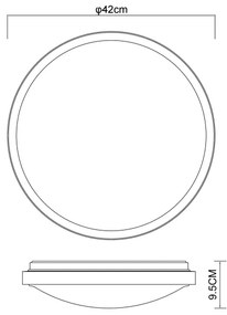 Globo 41766-24 - LED Stropné svietidlo SAMMI LED/24W/230V 3000/4500/6000K