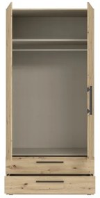 Šatníková skriňa MARO 100x213 cm dub artisan