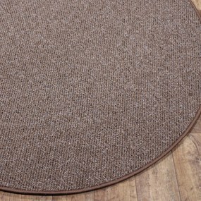 AladinWorld Expres, Kusový koberec Bohemia hnedý kruh, 200x200 (priemer) kruh, hnedá, kancelária