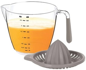 Plastový džbán s odmerkou a odšťavovačom 0,5 l tmavobéžová