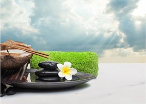 Sklenený obraz - Spa and relax (70x50 cm)