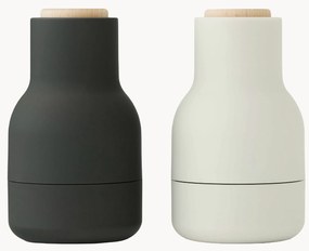 Malé mlynčeky na soľ a korenie's vrchnákmi z bukového dreva Bottle Grinder, 2 ks