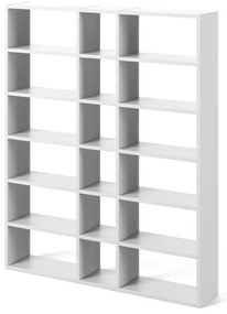 Biela knižnica TemaHome Pombal, šírka 182 cm