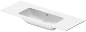 DURAVIT ME by Starck umývadlo do nábytku bez otvoru, s prepadom, 1230 x 490 mm, biela, 2336120060