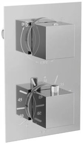 Mexen CUBE - 2-výstupová podomietková sprchová sada 6v1, Chróm, 5907709105775