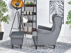 Relaxačné kreslo Margis (sivá + čierna). Akcia -20%. Vlastná spoľahlivá doprava až k Vám domov. 1136089