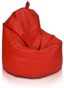 Sedací vak Yoko ekokoža / polyester TiaHome - Červená