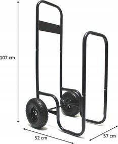 GARDEN LINE Vozík na palivové drevo – nosnosť 60 kg REA2537