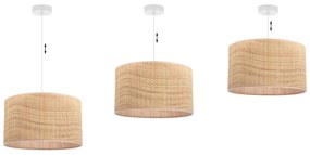 Závesné svietidlo Rattan, 1x ratanové tienidlo, (fi 35cm), w