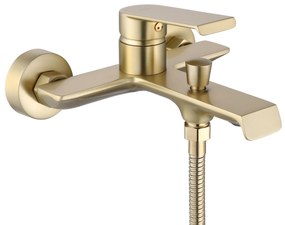 Rea Hass, vaňová batéria s ručnou sprchovou súpravou, zlatá matná, REA-B7100