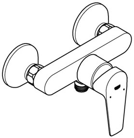 GROHE 24197001 - Sprchová batéria START EDGE DN 15 lesklý chróm