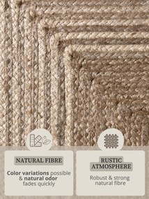 Hanse Home, Behoň Juno 106329 Natural White Brown, 80x200, hnedá, chodba / predsieň