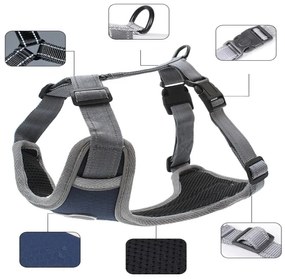 Postroj pro psy Astro XL tmavě modrý