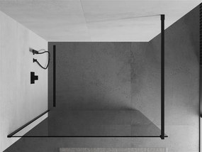 Mexen Kioto sprchová zástena WALK-IN 8mm, 50x200 cm, sklo číre / čierny profil, 800-050-101-70-00