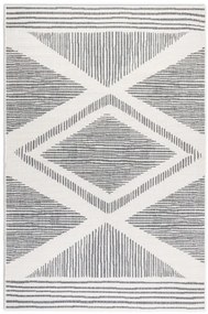 Obojstranný koberec Elle Decoration GEMINI Rhombus strieborný