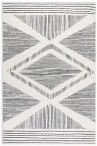 Obojstranný koberec Elle Decoration GEMINI Rhombus strieborný
