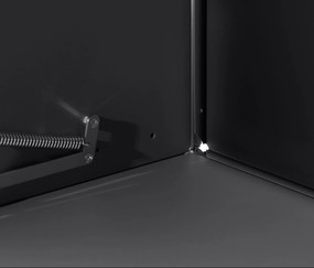 Odkladacia skrinka »CN3« s 1 výklopnými dvierkami, čierna