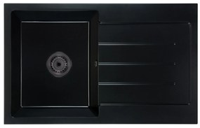 Kuchynský drez Ruxom (čierna) (s 1 otvorom pre batériu) (P). Vlastná spoľahlivá doprava až k Vám domov. 1066163