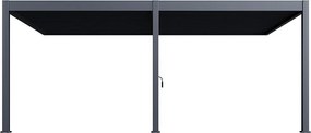 DEOKORK Záhradná hliníková pergola do steny 6x4 m (antracit)