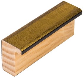 DANTIK rám na obraz 59,4x84 | Metalli oidati zlatá (Plexi Čiré)