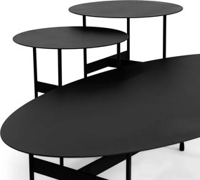 Čierny kovový konferenčný stolík 39x120 cm Mira – Spinder Design