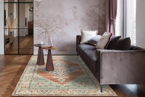 Koberec SOHO 477.10.LA000 OSTA naturálny terakotový / zelený