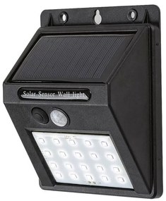 RABALUX LED solárne nástenné svietidlo so senzorom OSTRAVA, 1,3W, denné biele, IP44