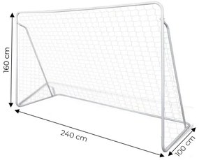 Futbalová bránka so sieťou, 240x160cm, ECOTOYS