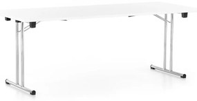 Skladací stôl 200 x 80 cm, biela