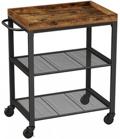 Servírovací stôl na kolieskach VASAGLE LRC75BX