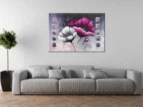 Gario Ručne maľovaný obraz Namaľované maky Rozmery: 100 x 70 cm