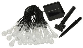 IKO Záhradné solárne osvetlenie 6,5 m 30LED - teplá biela