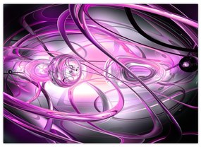 Obraz krásnej fialovej abstrakcie (70x50 cm)