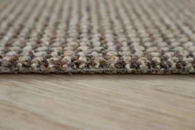 Spoltex, Metrážny koberec Texas 18 cognac, na mieru, šíře 4m,5m, hnedá, filc, chodba / predsieň