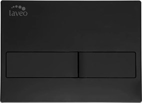 Erga Erga, závesný set pod omietku Laveo Akan + závesná WC misa Lily+ s toaletným sedadlom z duroplastu + splachovacie tlačidlo, biela lesklá, ERG-SETLAVLILYWHBK